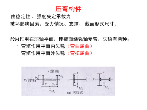 钢结构理论第6章(压弯构件总复习) 2