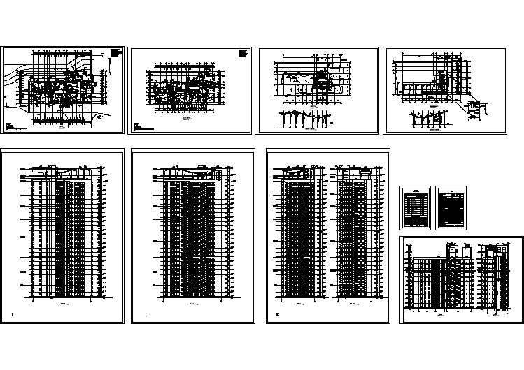 比较经典的高层建筑施工图（全套）