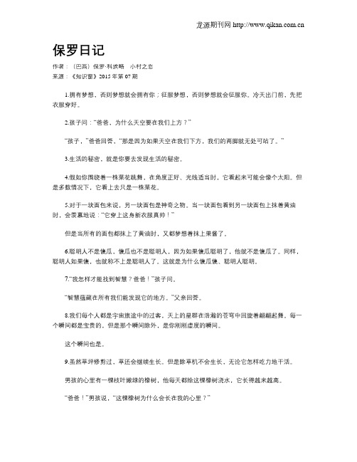 保罗日记