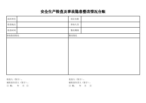 安全检查表(地勘 基础施工)