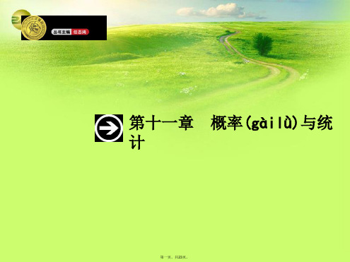 高考数学一轮总复习 11.1 事件与概率精品课件 理 新人教版