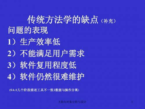 面向对象的分析和设计