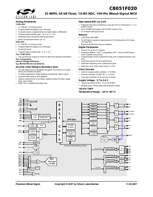 C8051F020使用说明书