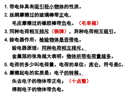 人教版九年级 1电流和电路 课件15页PPT