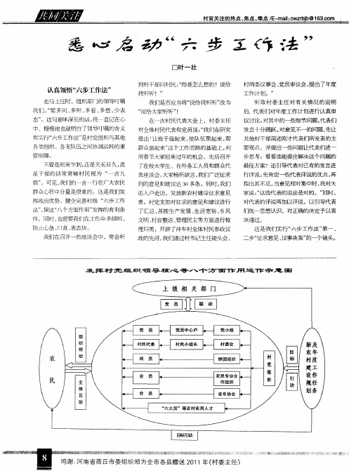 悉心启动“六步工作法”