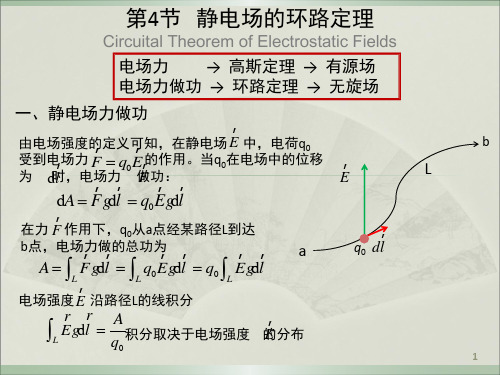 静电场的环路定理