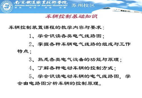 第一章车辆控制基础知识