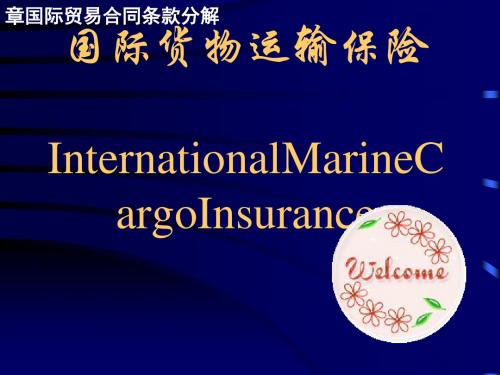 国际贸易货物运输保险分析(ppt 46页)