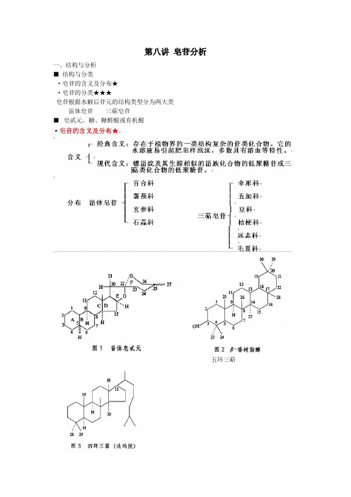 第八讲 皂苷分析