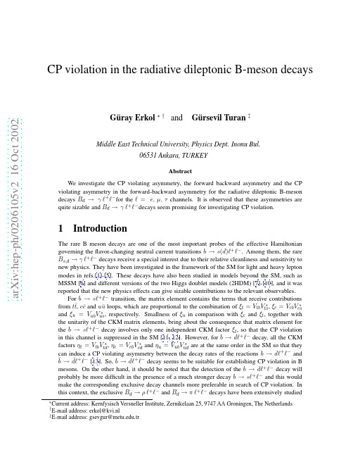 CP violation in the radiative dileptonic B-meson decays