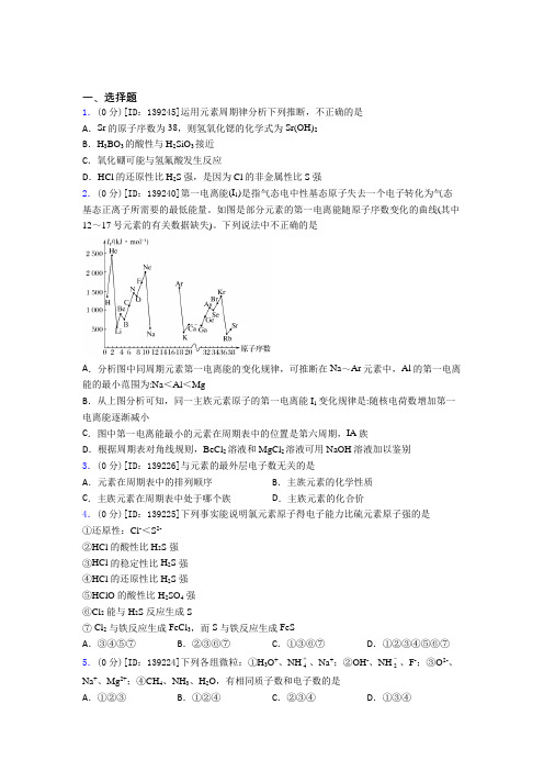 长沙市长郡双语实验学校高中化学必修二第五章《化工生产中的重要非金属元素》测试(有答案解析)