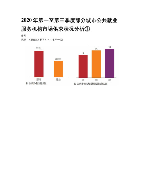 2020年第一至第三季度部分城市公共就业服务机构市场供求状况分析①