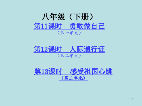 总复习一部分教材知识梳理八级下册共张PPT课件