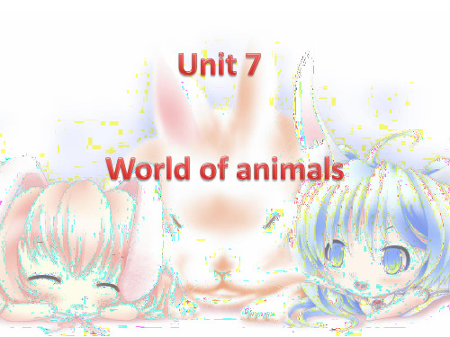 剑桥国际少儿英语KB3_Unit7_world_of_animals