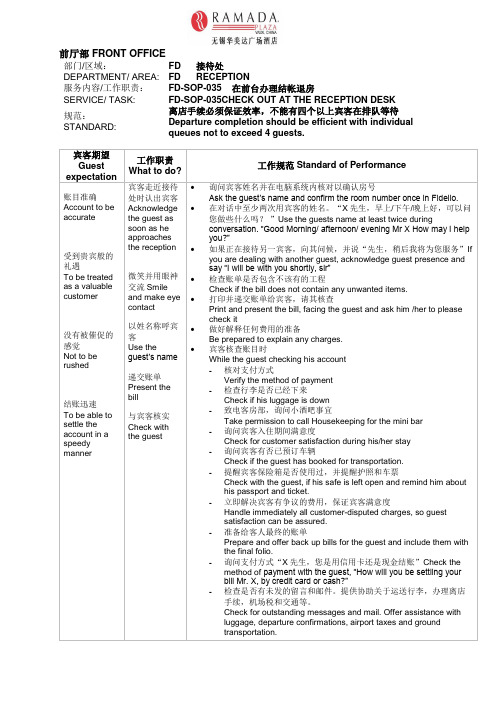 无锡酒店前台员工培训资料(英文版)4(00024)