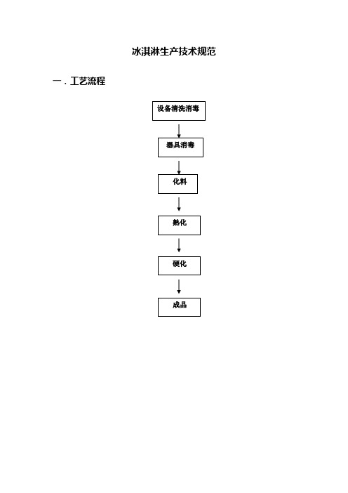 冰淇淋生产技术规范