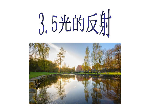 苏科版物理八年级上册《3.5光的反射》课件