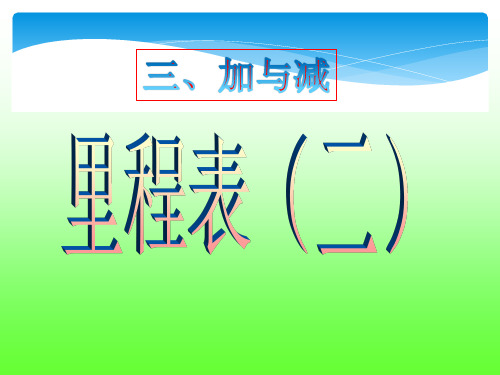 数学三年级上册《里程表(二)》课件