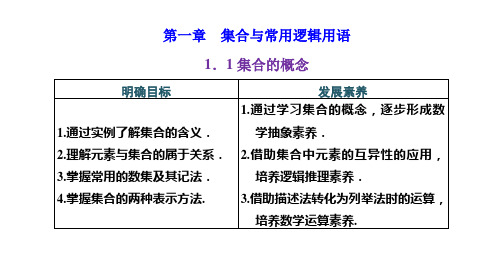 高中数学必修一(人教版)《1.1 集合的概念》课件