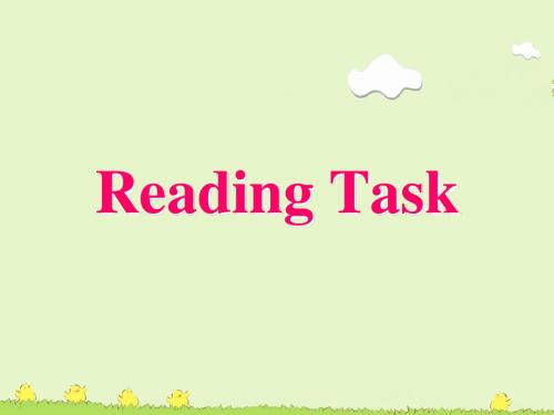 新人教必修五 Unit 3 Life in the future-Reading Task[课件]