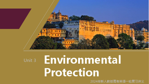 2024年新人教版高考英语一轮复习讲义   Environmental Protection