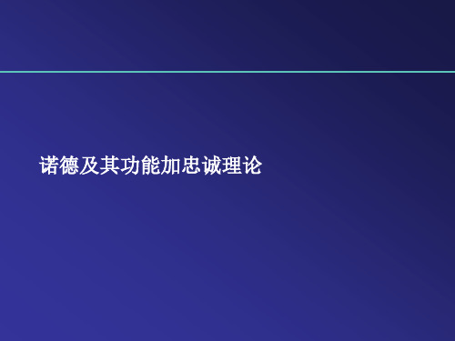 诺德及其功能加忠城理论