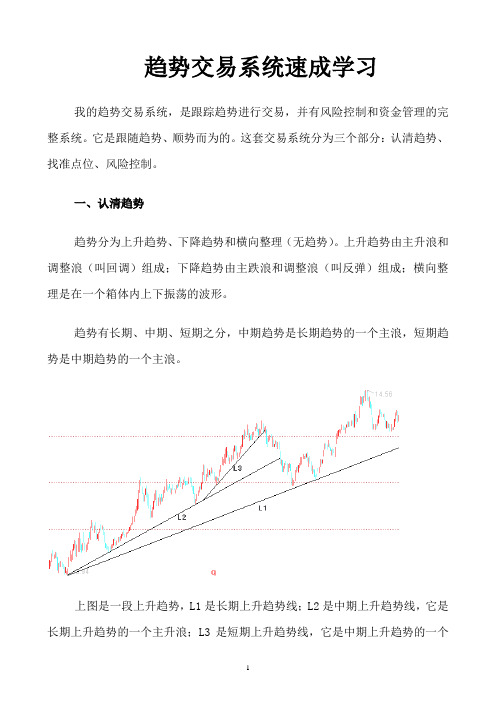 趋势交易系统速成学习