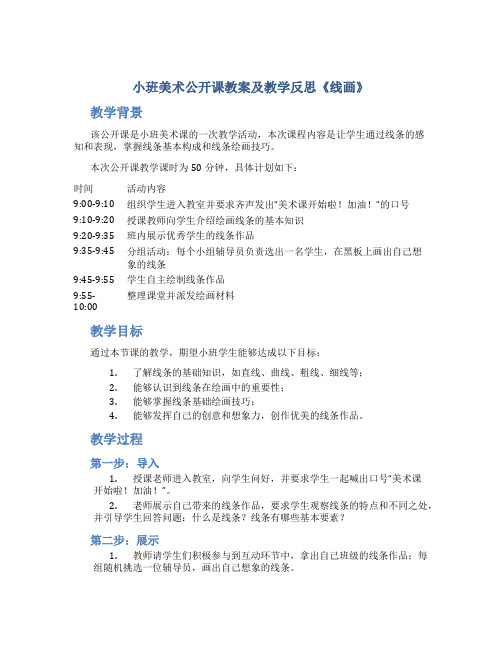 小班美术公开课教案及教学反思《线画》