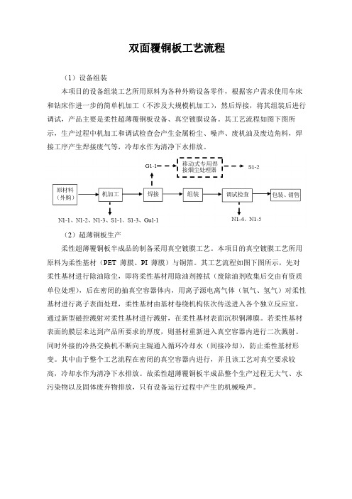 双面覆铜板工艺流程