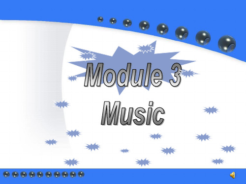 外研版必修二Module3_Music全单元课件