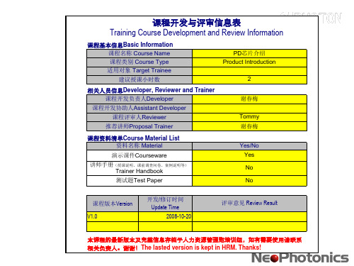 PD芯片介绍PPT精选文档