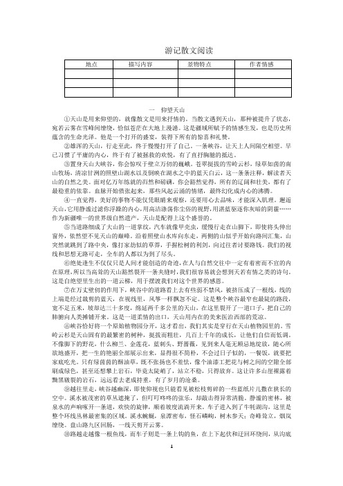 讲义 游记游记散文