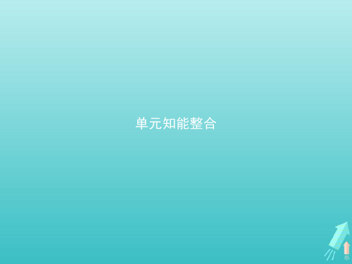 高中语文第二单元诗言志单元知能整合语文版必修4
