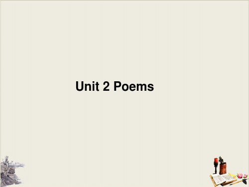 人教版高二英语选修6Unit 2 Poems Writing公开课课件PPT