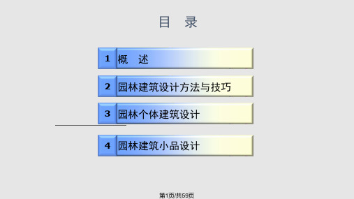 园林建筑设计概述PPT课件