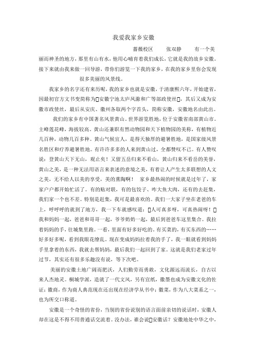 我爱我家乡