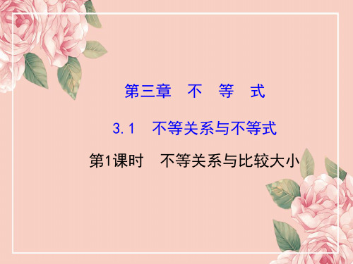 不等式课件PPT最新高中数学必修五第三章