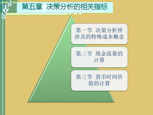 第五章  决策分析的相关指标《管理会计》PPT课件