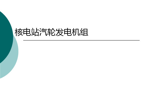 核电站汽轮发电机组资料