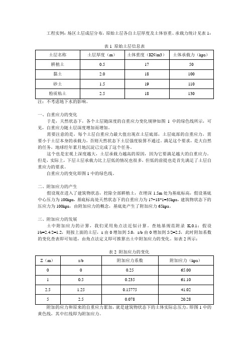 软弱下卧层实际计算