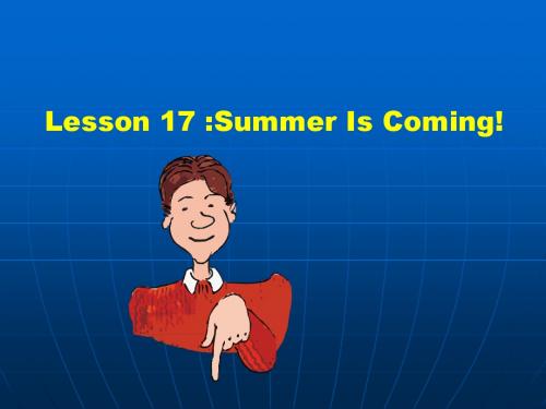 冀教版(一起)六下《Lesson 17 Summer is coming!》ppt课件 t]