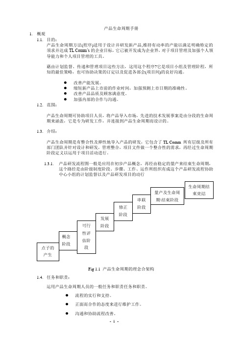 产品生命周期手册