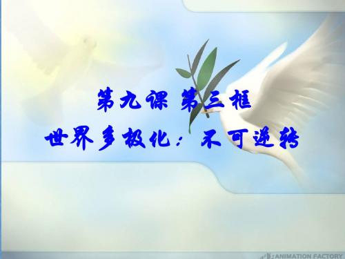 人教版高一政治必修二《政治生活》课件设计9.2世界多极化 深入发展