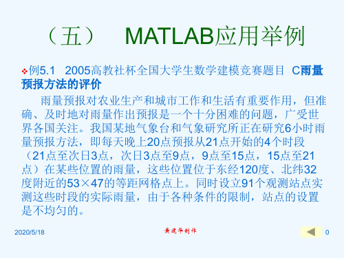 MATLAB使用教程(5)应用举例