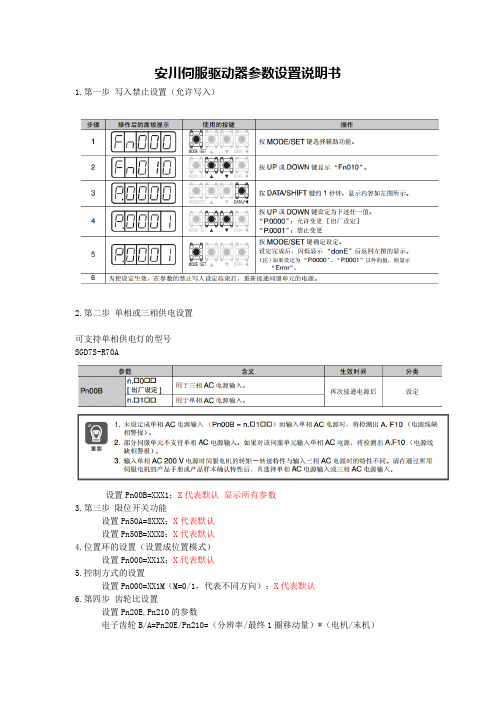 安川伺服驱动器使用说明书1(1)