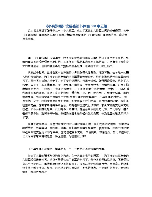 《小兵张嘎》读后感读书体会300字五篇