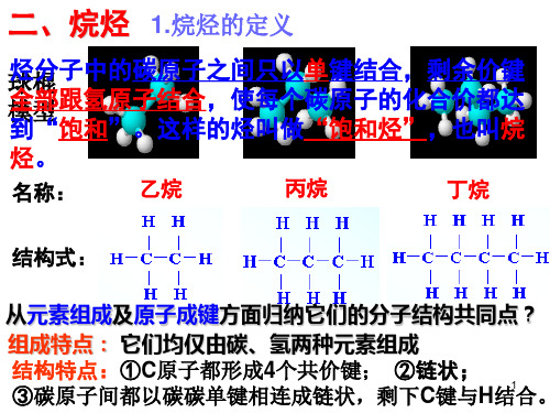 烷烃及其性质ppt课件