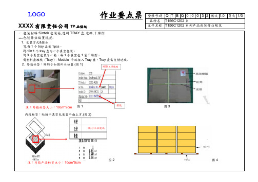 产品包装作业规范