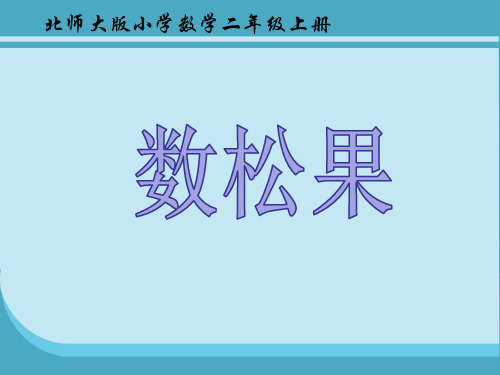 北师大版二年级上册数学《数松果》  (共25张PPT)