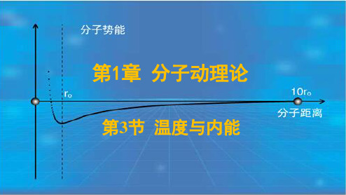 2019-2020学年鲁科版选修3-3   1.3温度与内能  课件